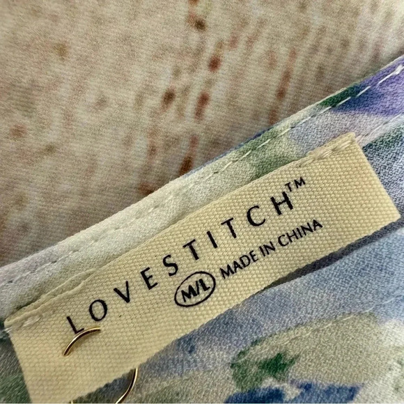 Love stitch Womens Floral Maxi dress size Medium to Large - Picture 12 of 14